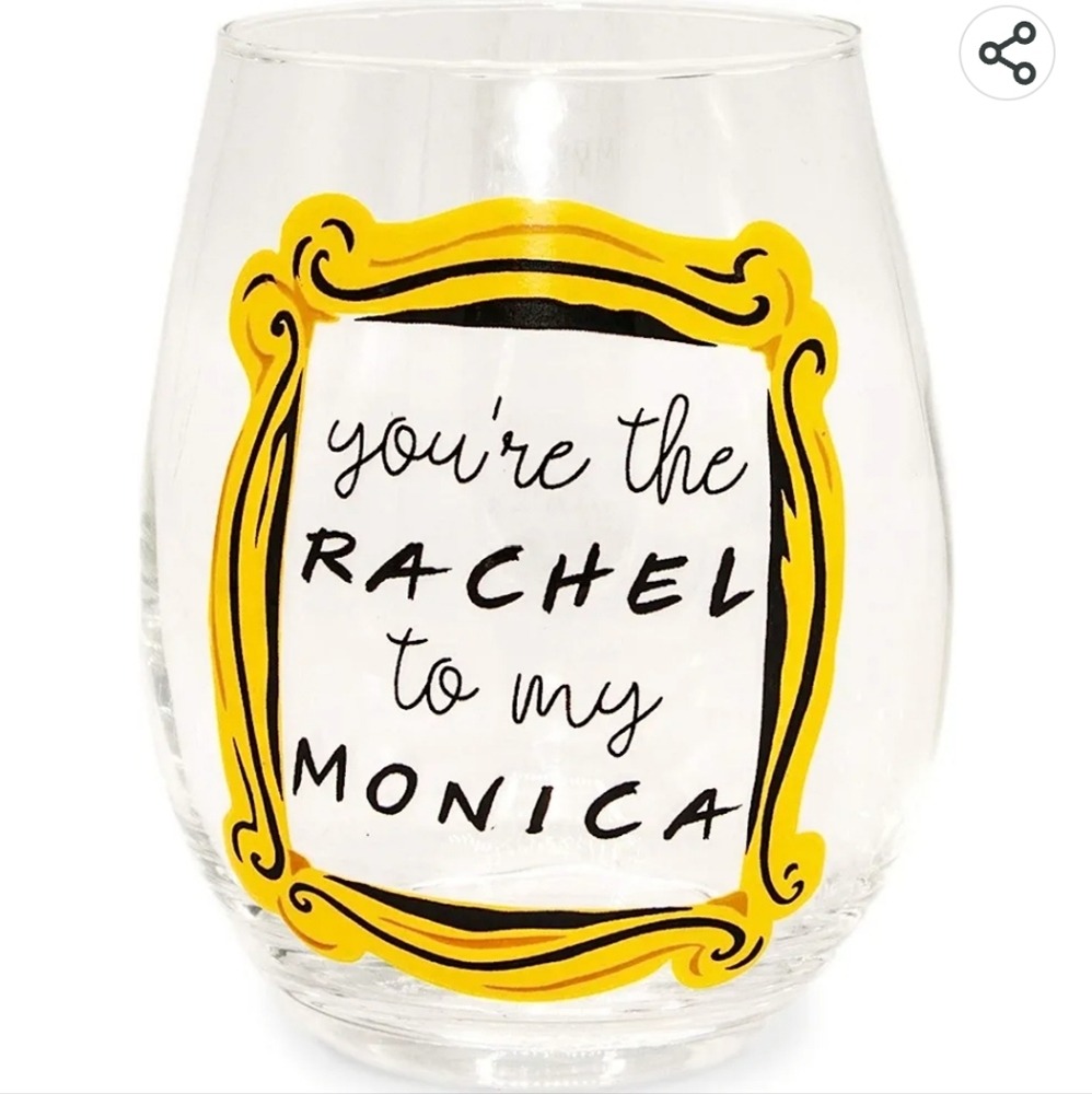 Friends tv show tear drop glass 20oz